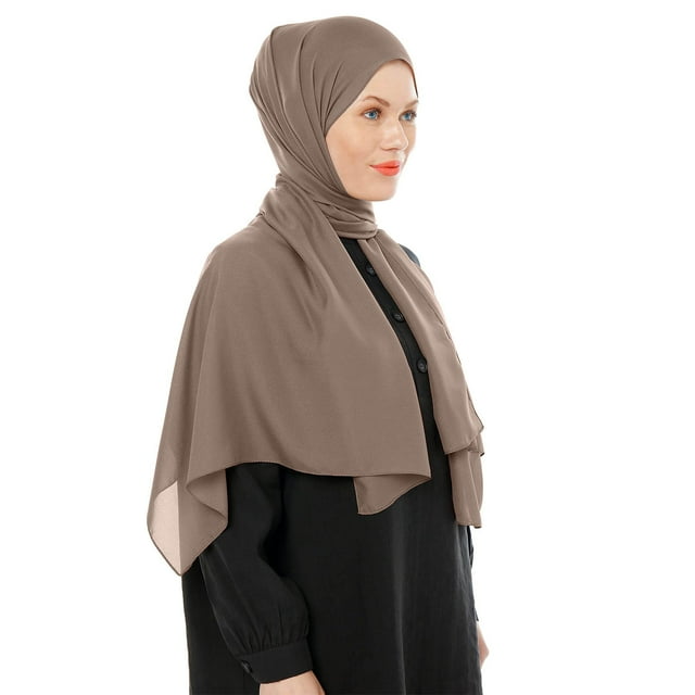 Foulard en Chiffon pour Femmes, Foulard Long pour Musulmans, Châle Hijab