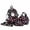 Black, variant on HJYCHN Girls Backpack Strawberry Floral Print 4Pc Set Daypack with Multi Pockets Charm Back to School Supplies for Kids Backpack for Boys Pink
