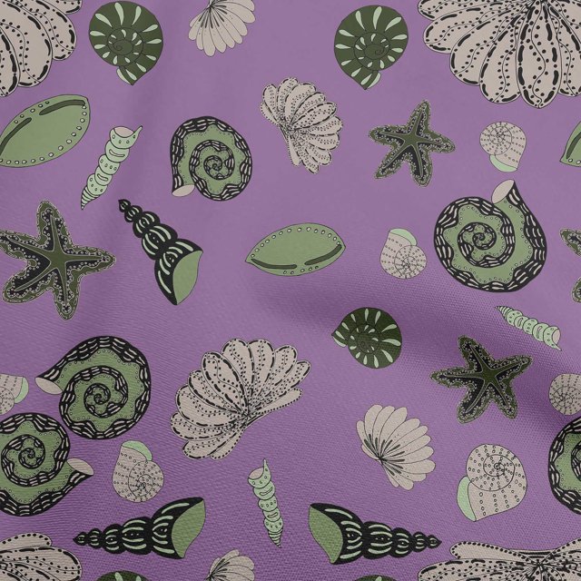 oneOone Viscose Chiffon Medium Purple Fabric Sea Sewing Craft Projects Fabric Prints By Yard 42 Inch Wide