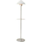 Hanover 6.8-Ft. 1500W Portable Electric Infrared Halogen Stand Lamp | 2 Heat Settings | Powerful Energy Efficient Outdoor Heating | Ideal for Garage, Workshop, Porch, Balcony up to 56 Sq. Ft. | Silver