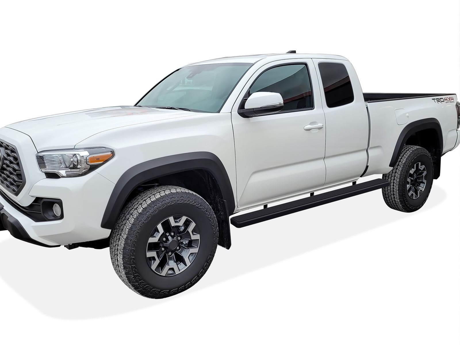 APS Wheel to Wheel Running Boards 5-inch Compatible with Toyota Tacoma 2005-2023 Access Cab 6ft Bed (Nerf Bars Side Steps Side Bars)