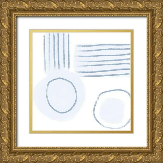 Seay, Anne 15x15 Gold Ornate Wood Framed with Double Matting Museum Art Print Titled - Blue Monday