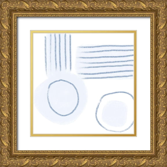 Seay, Anne 12x12 Gold Ornate Wood Framed with Double Matting Museum Art Print Titled - Blue Monday