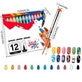 thumbnail image 3 of 6/12/24Colors Nail Art Pens ,0.5mm Nail Art Markers, Fast drying effect, Won’t smudge during nail art creation 12 Colors, 3 of 8