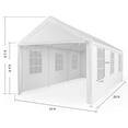 thumbnail image 6 of Abba Patio 10X20 ft Outdoor Canopy Carport Portable Car Tent Garage Shelter, White, 6 of 9