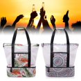 thumbnail image 3 of Bolsa De Picnic, Compartimento De Nevera De Malla Con Cremallera, Bolsa De Playa Cerrada, Bolsa De Picnic, Bolsa De Refrigeración Para Exteriores, Verano, Camping, Picnic Eigraketly OD015739-02, 3 of 6