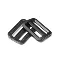 thumbnail image 1 of CooBigo, 12 Uds., 1-1/4 pulgadas, deslizador curvo de plástico negro, hebillas de tres anillos ajustables para Collar de perro, arnés, correas para mochila, FLC129-B3, 1 of 5
