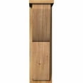 thumbnail image 2 of 8"W x 12"D x 28"H Crestline Rough Sawn Corbel w/Backplate, Western Red Cedar, 2 of 9