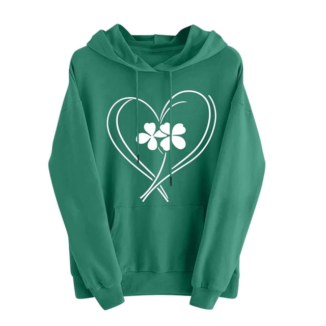 Blusas de Manga Larga para las Mujeres Imprimir Invierno Sudadera con Capucha Sudadera Cómoda Estilo de Moda