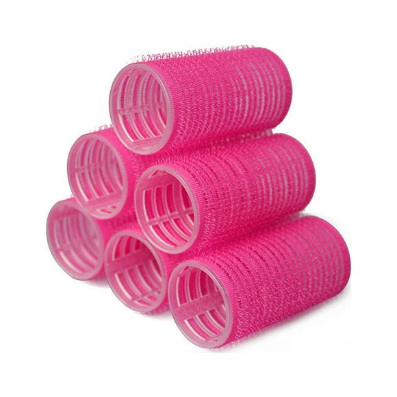 Zshan 6 Pcs Boucleurs Auto-Adhérents 40 mm Boucleurs Moyens pour Salon de Coiffure Boucleur pour Cheveux Courts et Longs pour Boucler et Coiffer Rouleau Auto-Teneur Bricolage pour Prise de Cheveux