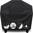 thumbnail image 1 of Grill Cover  BBQ Cover Waterproof BBQ Grill Cover UV Resistant Gas Grill Cover Durable and Convenient Rip Resistant Black Barbecue Grill Covers Fits Grills of Weber Brinkmann etc, 1 of 7