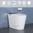 thumbnail image 2 of Ourlova Smart Bidet Toilet with Auto Open Close Foot Sensor LED Display, 2 of 7