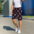 thumbnail image 4 of Cauagu Poodle Dog Print Pajama Bottoms for Men Sleep Pajama Shorts Elastic Waistband Sleep Pajama Short Men's PJ Shorts -Small, 4 of 6