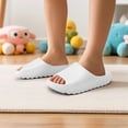 thumbnail image 6 of Kids Cloud Slides Slippers For Girls Boys,Pillow House Slippers Non-Slip Super Soft Quick Drying Shower Cushioned Slides Bathroom Thick Sole Sandals Indoor Outdoor Slippers, 6 of 7
