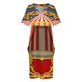 thumbnail image 3 of Vestido de verano Vintage para mujer traje africano holgado con bolsillos Carnaval circo, 3 of 6