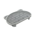 thumbnail image 2 of Estera para residuos de gatos, almohadilla para pies, impermeable, reutilizable, estera para atrapar arena para gatos, rampa elevada para arena para Gris, 2 of 8