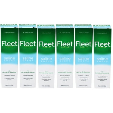 Fleet Enema Saline Ready to Use - 4.5 oz (6 Pack)