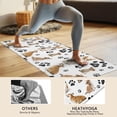 thumbnail image 4 of Corgi Dog and Footprints Hot Yoga Mat Towel Non Slip for Hot Yoga - Quick-Drying Yoga Mat Cover with 4 Corner Pockets with Travel Bag - Hot Yoga Towel Non Slip Grip Moisture Wicking Sweat 70"x26", 4 of 6