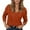 Orange, variant on Sweaters For Women Casual V Neck Long Sleeve Knitted Solid Color Pullover Tops Soft Comfortable Fall Winter Everyday Wear Womens Sweaters Black L
