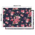 thumbnail image 5 of Pioneer Flower Floral Print Pattern Summer Placemats Table Placemats Set Of 6-Linen Kitchen Washable Placemats Table Mats 12x18 Inch Non-Slip Heat Resistant, 5 of 5