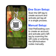 thumbnail image 4 of Pet Dwelling 2D QR Code Pet ID Tag - Dog Tags - Cat Tags - Online Pet Profile - Instant Email Alert - Scan Tag GPS Location(Black Paw), 4 of 8