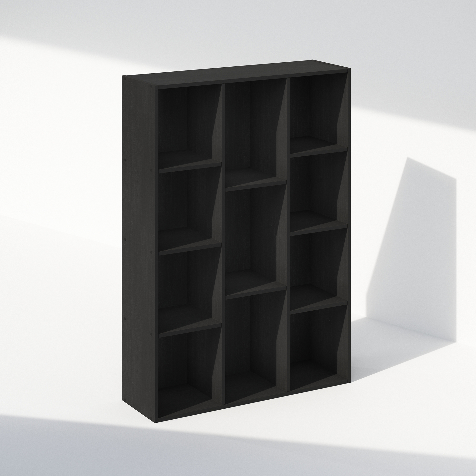 Furinno Reed 11-Cube Open Shelf Multipurpose Closet & Clothing Storage, Storage Organizer, Blackwood