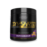 EHPlabs OxyShred Hardcore Thermogenic Pre Workout Powder for Shredding - Preworkout Powder with L Glutamine & Acetyl L Carnitine, Energy Boost Drink - 150mg of Caffeine - Grape Bubblegum, 40 Servings