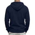 thumbnail image 4 of Yyuenw Hoodies for Men Quarter Zip Long Sleeve Pullover Casual Loose Fit Athletic Drawstring Hooded Sweatshirts with Pocket, 4 of 7