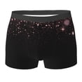 thumbnail image 6 of Men's Boxer Briefs, Sparkling Pink Night Sky Soft Comfy Mens Underwear Boxer Briefs Breathable With Widen Waist, 6 of 7