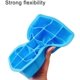 thumbnail image 3 of 2 Pack Silicone Ice Cube Trays, Easy Release Ice Cube Molds, 15 Ice Cubes Per Tray, Suitable for Chocolate Whiskey Cocktail Any Drinks (Blue), 3 of 5