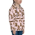 thumbnail image 3 of Fotbe Leopard Print Pattern Youth Pullover Hooded Sweatshirt, Boys Hoodie, Kangaroo Pocket Hoodie for Kids Girls -Large, 3 of 6