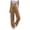 #Brown 1, variant on Vynhevius Women's Solid Pants Drawstring Elastic Waist Wide Leg Pockets Loose Casual Trousers