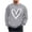 Gray, variant on Kaemgyyd Men's Casual Crewneck Sweatshirt Valentine's Day Heart Long Sleeve Basic Pullover Spring Fashion Clothes