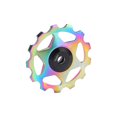 thumbnail image 3 of Rear Derailleur Guide Roller, Strong Support 13 Teeth Lubricated Firm Rear Derailleur Pulley  for Mountain Bike Black,Red,Colorful, 3 of 7