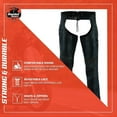 thumbnail image 5 of Daniel Smart Motorcycle Leather Chaps–Grommet Detailing, 5 of 5