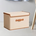 thumbnail image 1 of Contenedor de almacenamiento de ropa, caja de almacenamiento plegable de gran capacidad con asa, organizador de armario, contenedor para sala de L, 1 of 8