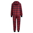 thumbnail image 5 of Women's Onsies Pajamas Sleepwear Christmas Zip-up Soft Comfy Hooded Jumpsuit Rompers Bodysuits Loungewear Nightwear, 5 of 5
