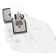 thumbnail image 4 of Tarjetero Zippo Spade más ligero Black Ice, 4 of 6