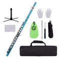 thumbnail image 4 of C Flute, Closed Hole 16 Keys Flute with Carry Case Gloves Cleaning Cloth Cleaning Rod Mini Screwdriver for Performance and Daily Practice, 4 of 7