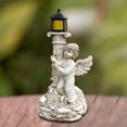 thumbnail image 4 of Estatua de ángel DQrwqpou con luces solares Estatua de jardín de ángel querubín para decoración de césped y jardín, 4 of 8