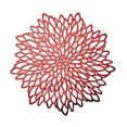 thumbnail image 3 of Efavormart 6 Pack | 15" Red Floral Vinyl Placemats | Non Slip Dining Table Placemats For Wedding Events Birthday Party, 3 of 11