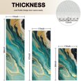 thumbnail image 4 of Teal Marble Gold Wave Pattern Kitchen Rugs Sets Of 3,Kitchen Runner Rugs Non Skid Washable,Decorative Kitchen Floor Mats for Kitchen,Sink,Laundry,17"x30"+ 17"x47" + 17"x59", 4 of 6