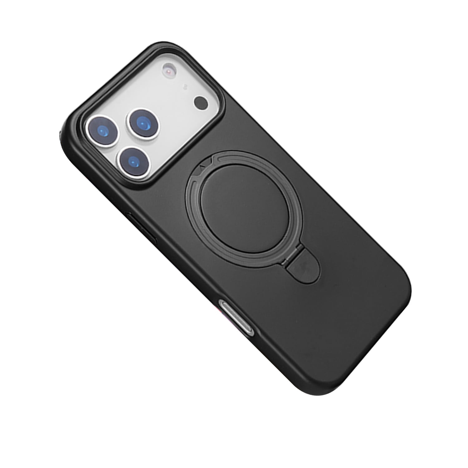 Flexible Silicone Stand Case with Magsafe for iPhone 17 Pro - Black