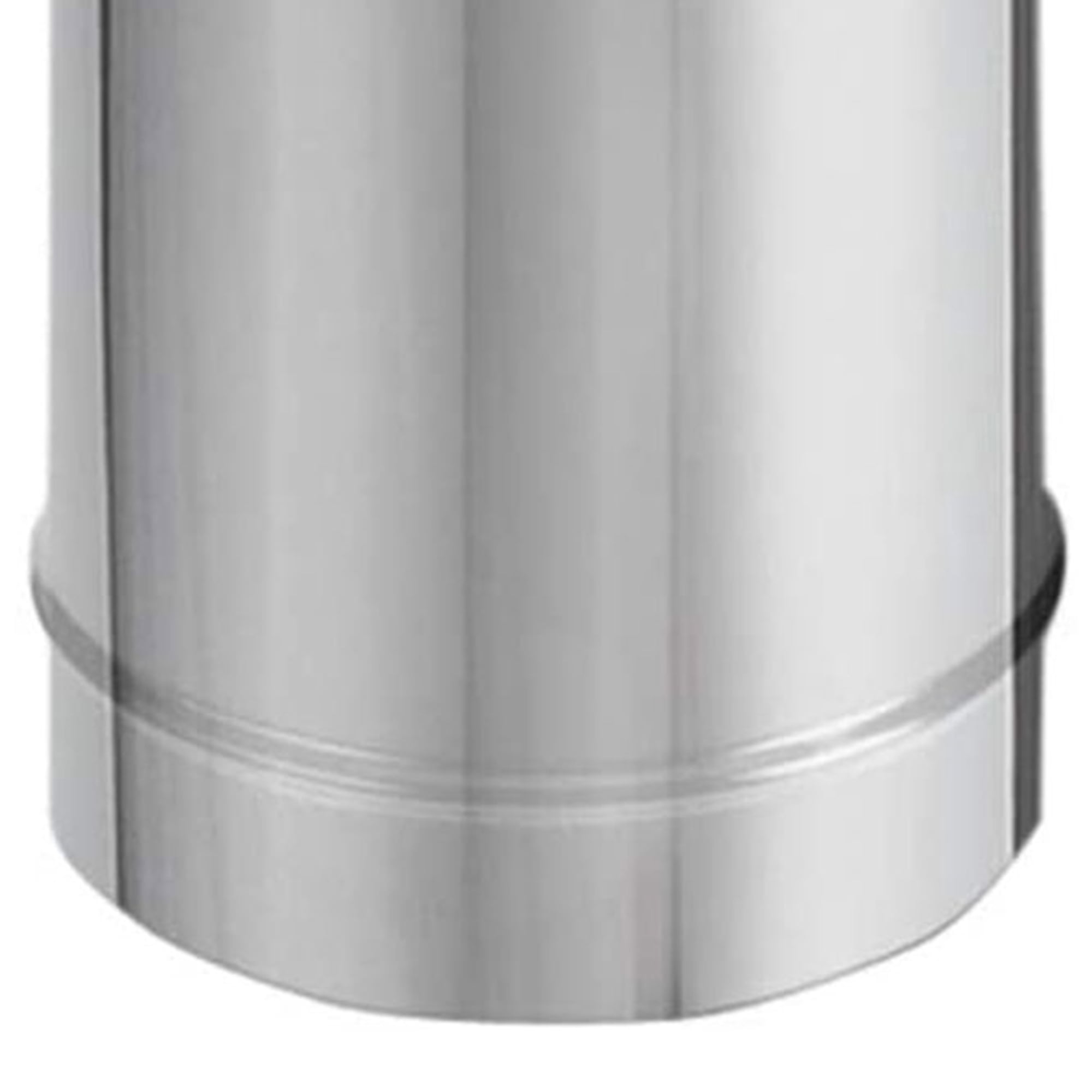 DuraVent DuraBlack 12 x 6 Inch Stainless Steel Single Wall Stove Pipe