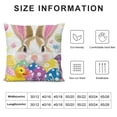 thumbnail image 5 of Happy Throw Pillow Covers Inch Eggs Spring Decorative Pillows Soft Velvet Cushion Cases for Couch Sofa Bed Home Decor Set of, 5 of 5