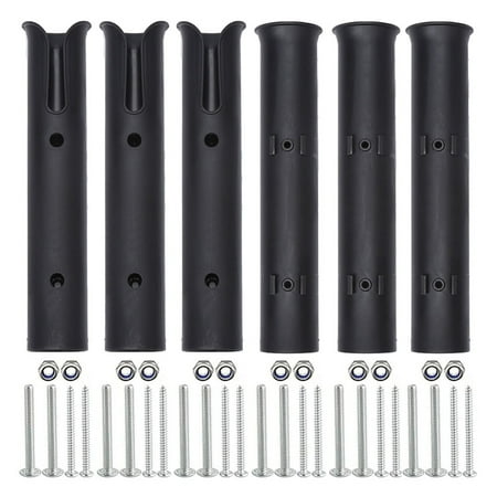RONSHIN 2/3/4/6PCS Tube Fishing Rod Holders Racks With Screws Portable Fishing Pole Holders Support For Boats Trailer
