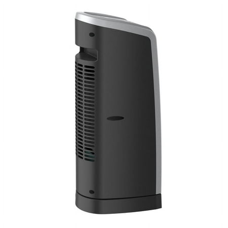 Lasko - Oscillating Ceramic Tower Heater with Electronic Controls - Silver/Black