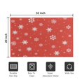 thumbnail image 5 of Red Christmas Snowflake Pattern Door Rugs,Washable Non Slip Door Mats Indoor,Decorative Door Mats,Entry Mat Indoor for Entrance,Bedroom,Kitchen,Bathroom,20"x32", 5 of 6