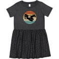 thumbnail image 3 of Inktastic Vintage Airplane Retro Sunset Girls Toddler Dress, 3 of 5