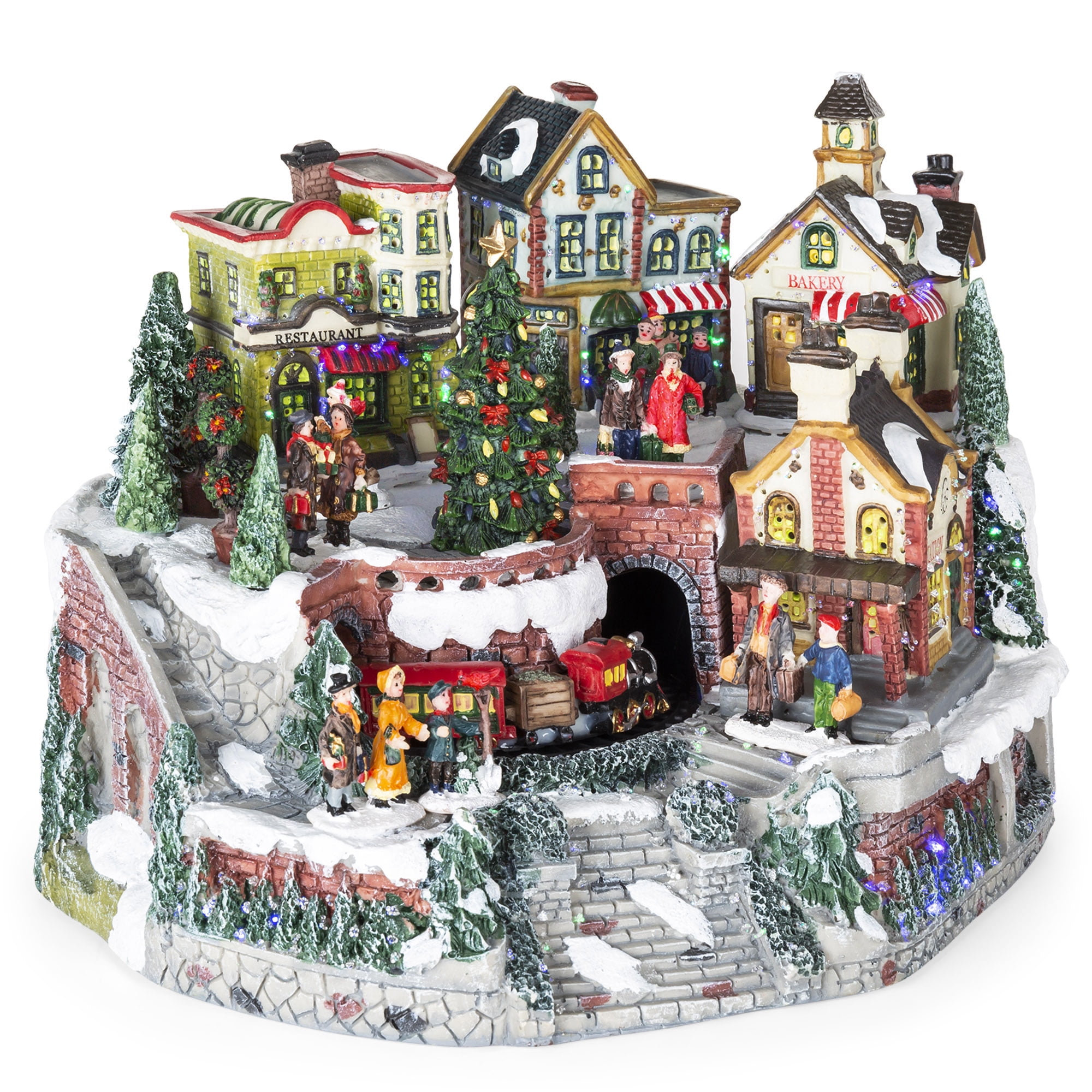 walmart christmas village train